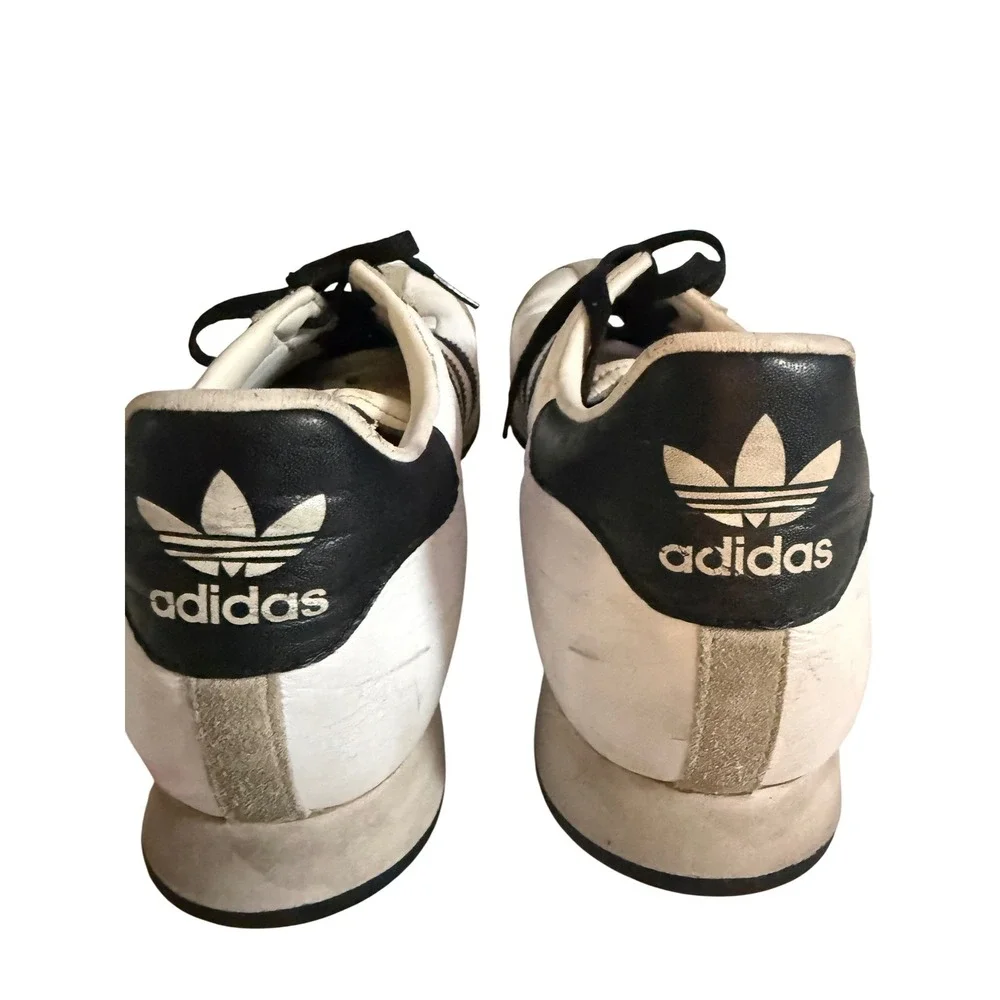 Adidas Samoa White Black Grey Suede Retro Lifestyle‎ Sneakers Leather Low Top